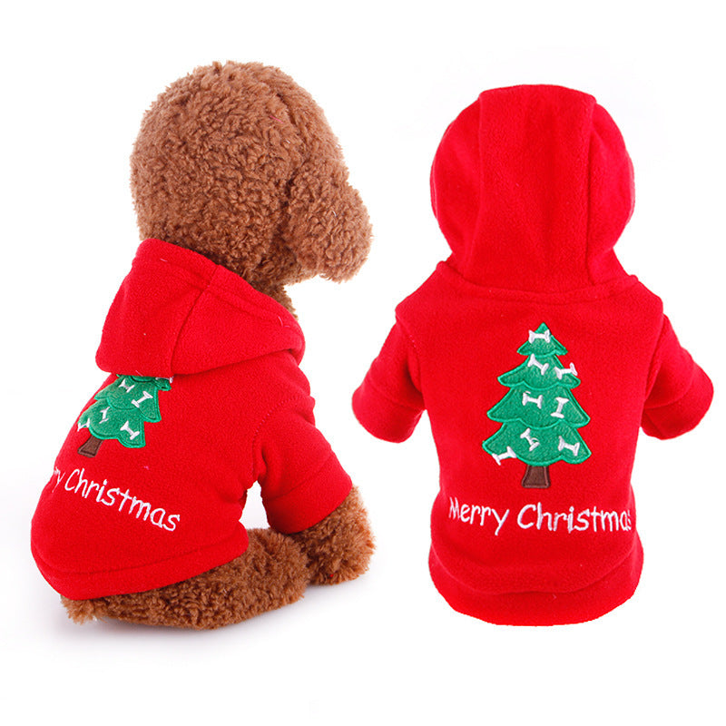 JMT-784138 Cozy Christmas & New Year Sweater for Pets in Red and Green, Available in Multiple Sizes