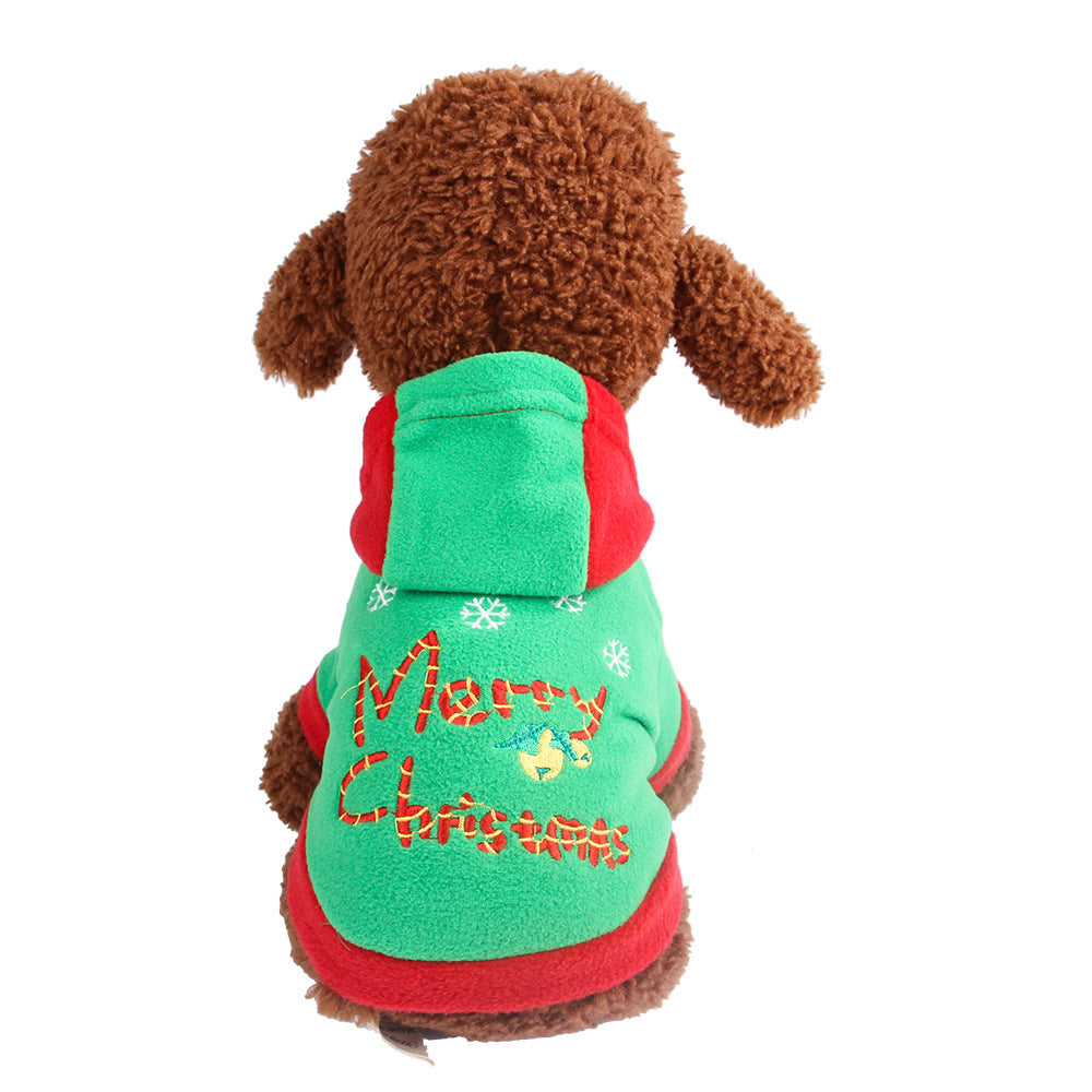 JMT-784138 Cozy Christmas & New Year Sweater for Pets in Red and Green, Available in Multiple Sizes