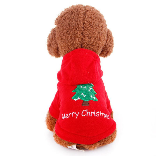 JMT-784138 Cozy Christmas & New Year Sweater for Pets in Red and Green, Available in Multiple Sizes