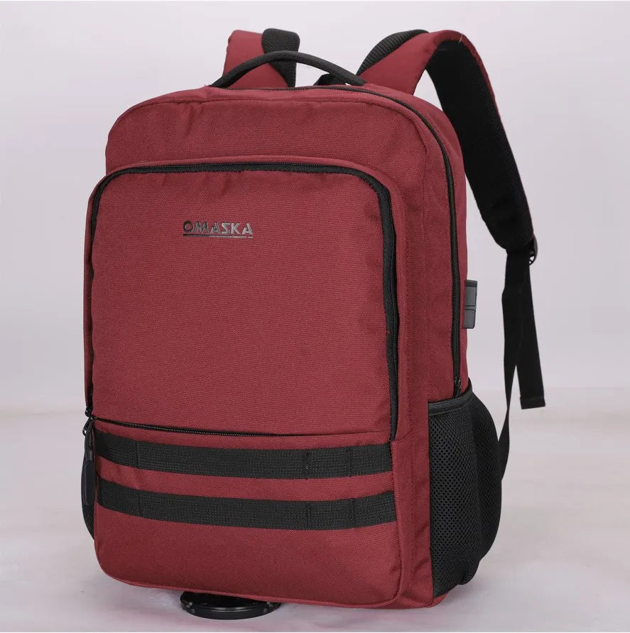 JMT-784394 Large Capacity Waterproof Laptop Backpack for Men with USB Charging Port
