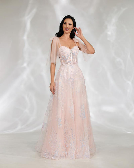 JMT-784458 Elegant Pink Evening Dress for Women - Stunning SH0133 Design