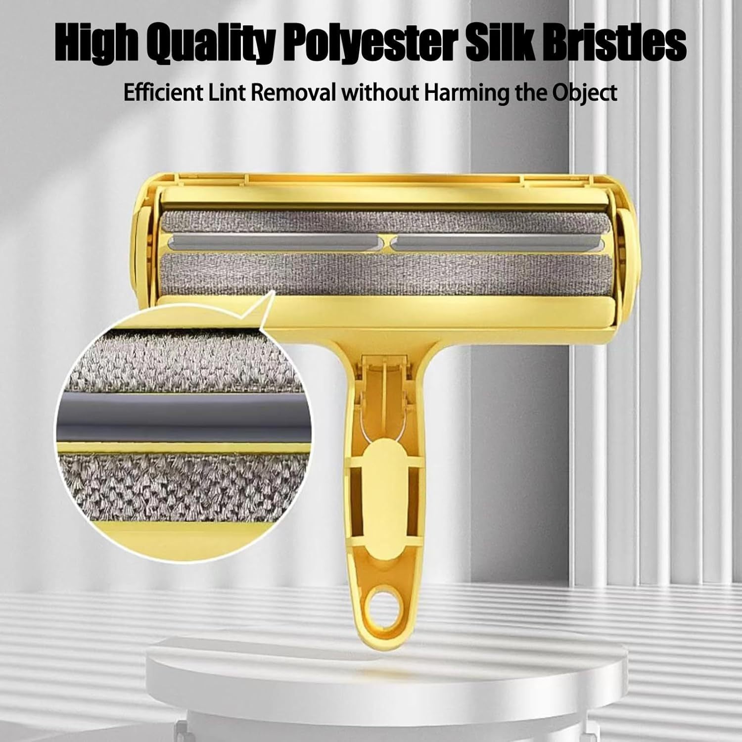 JMT-784458 Reusable Pet Hair Remover for Furniture, Bedding, and Car - Multi-Surface Lint Roller and Two-Way Fur Cleaning Tool