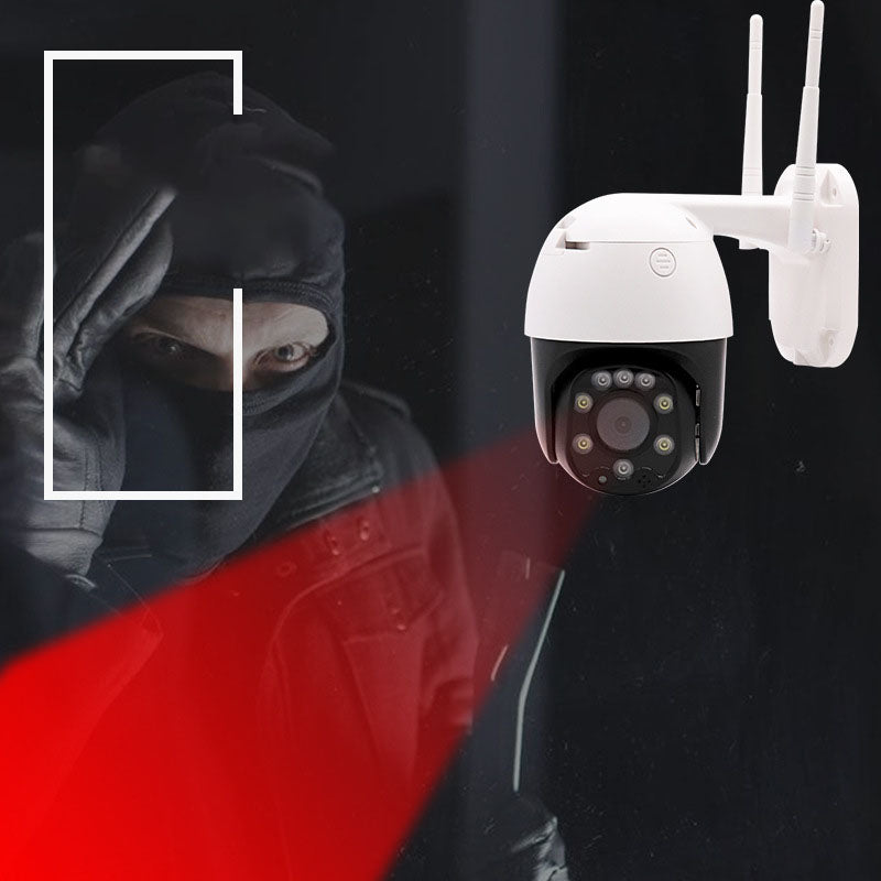 JMT-785290 High-Definition Wi-Fi Outdoor Dome Camera with Remote Intercom and Waterproof Design