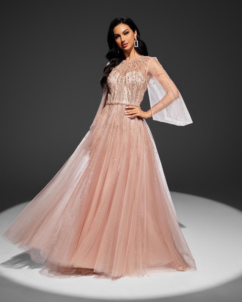 JMT-785610 Elegant Golden Dress for Women - Model SH0117