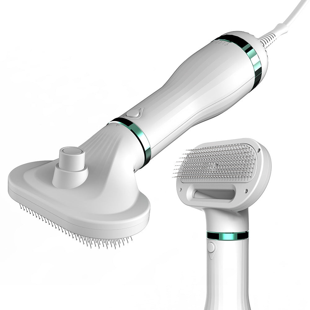 JMT-785610 Ergonomic Pet Hair Dryer Comb with Retractable Design and Adjustable Heat Settings