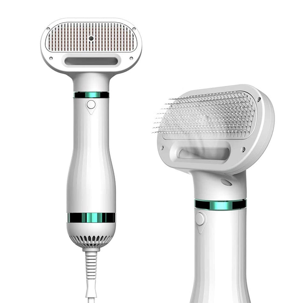 JMT-785610 Ergonomic Pet Hair Dryer Comb with Retractable Design and Adjustable Heat Settings