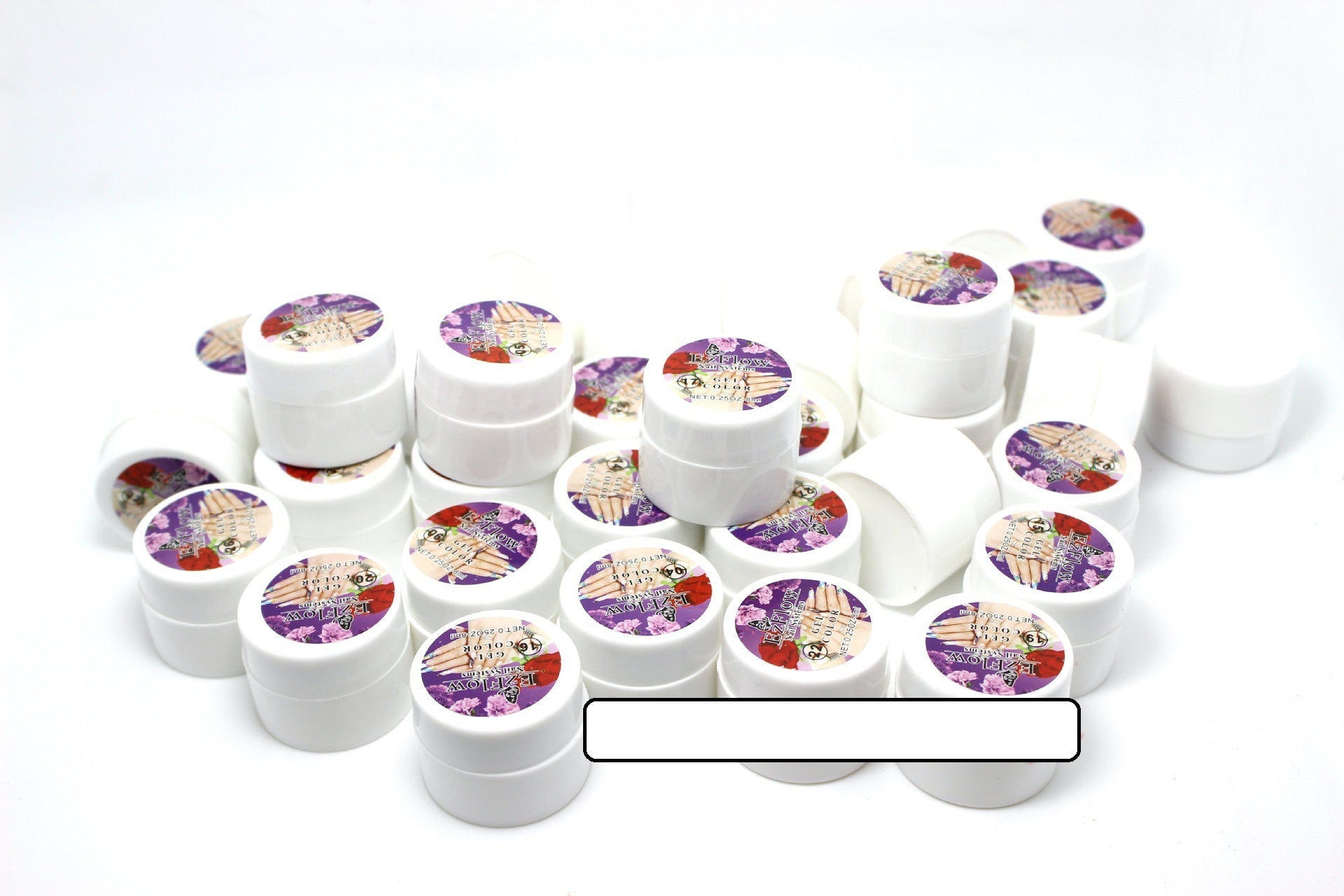 JMT-785674 Solid Color UV Nail Polish with Color Glue - 36 Shades of Solid, Glitter, and Sequin Options