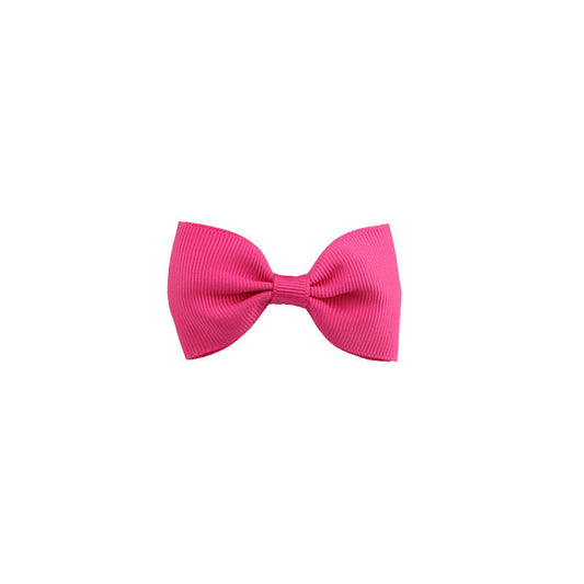 JMT-786058 Colorful Large Bow Tie Hair Clip for Children - Eco-friendly Polyester with Stainless Steel Clip