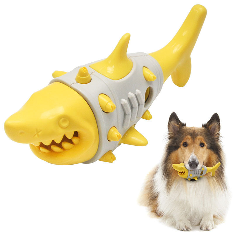 JMT-786506 Durable Dog Teething Toy with Shark-Tooth Design for Effective Cleaning and Bite Resistance
