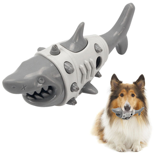 JMT-786506 Durable Dog Teething Toy with Shark-Tooth Design for Effective Cleaning and Bite Resistance