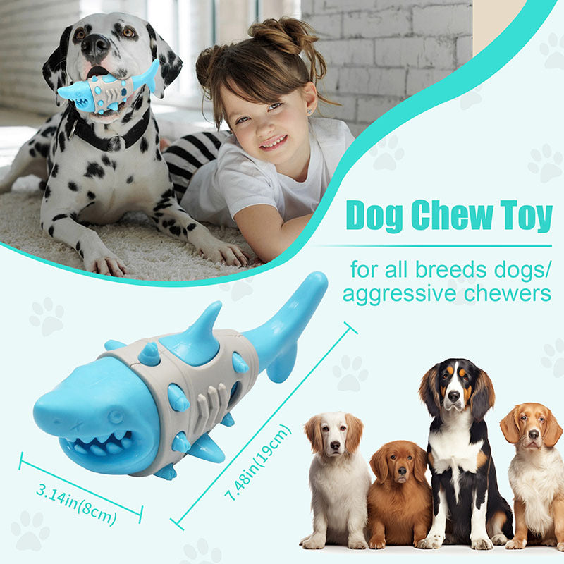 JMT-786506 Durable Dog Teething Toy with Shark-Tooth Design for Effective Cleaning and Bite Resistance