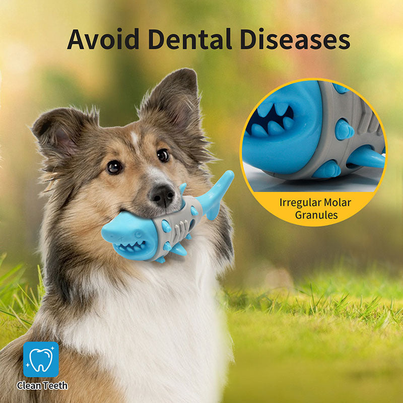 JMT-786506 Durable Dog Teething Toy with Shark-Tooth Design for Effective Cleaning and Bite Resistance