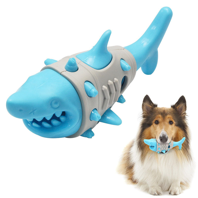 JMT-786506 Durable Dog Teething Toy with Shark-Tooth Design for Effective Cleaning and Bite Resistance