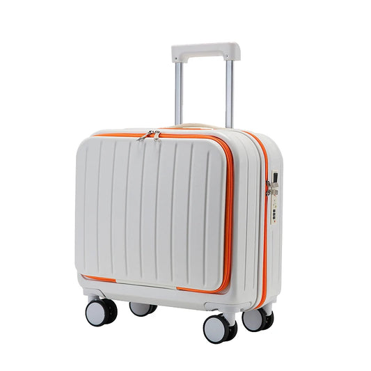 JMT-786570 Unisex 18" Trolley Luggage with Laptop Pocket for Mini Travel and Business Trips