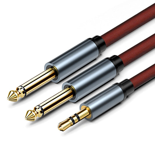 JMT-786698 3.5mm to 6.5mm Audio Cable, Male-to-Male Dual Core for Audio Devices