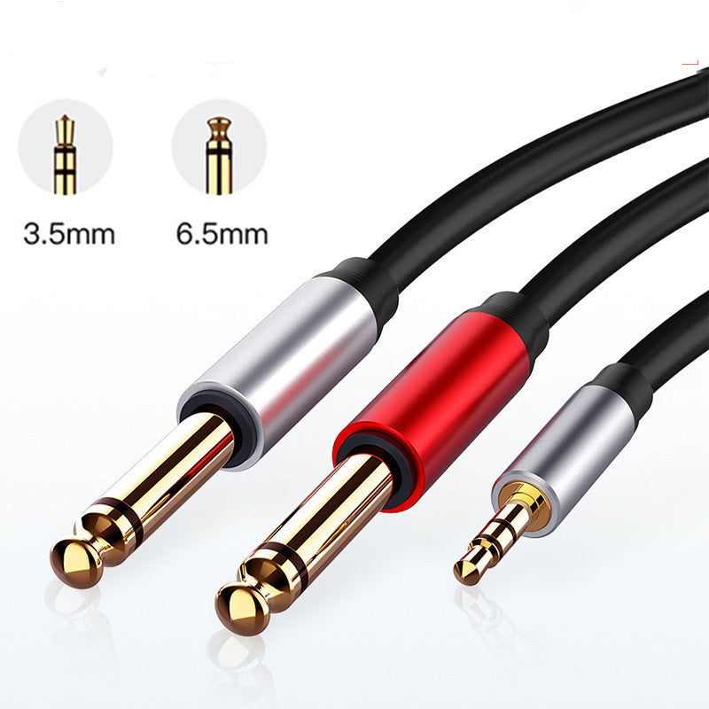 JMT-786698 3.5mm to 6.5mm Audio Cable, Male-to-Male Dual Core for Audio Devices