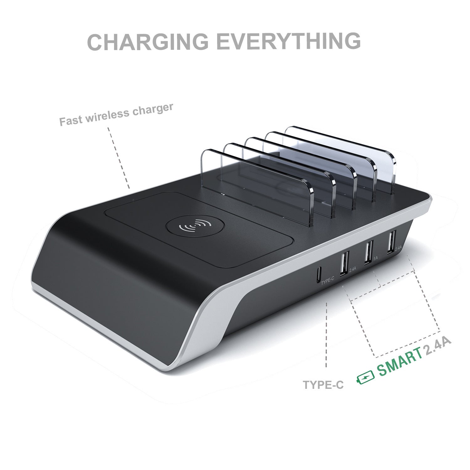 JMT-786698 Universal Tablet and Mobile Phone Charging Stand Base - Durable ABS Material, Compact Design