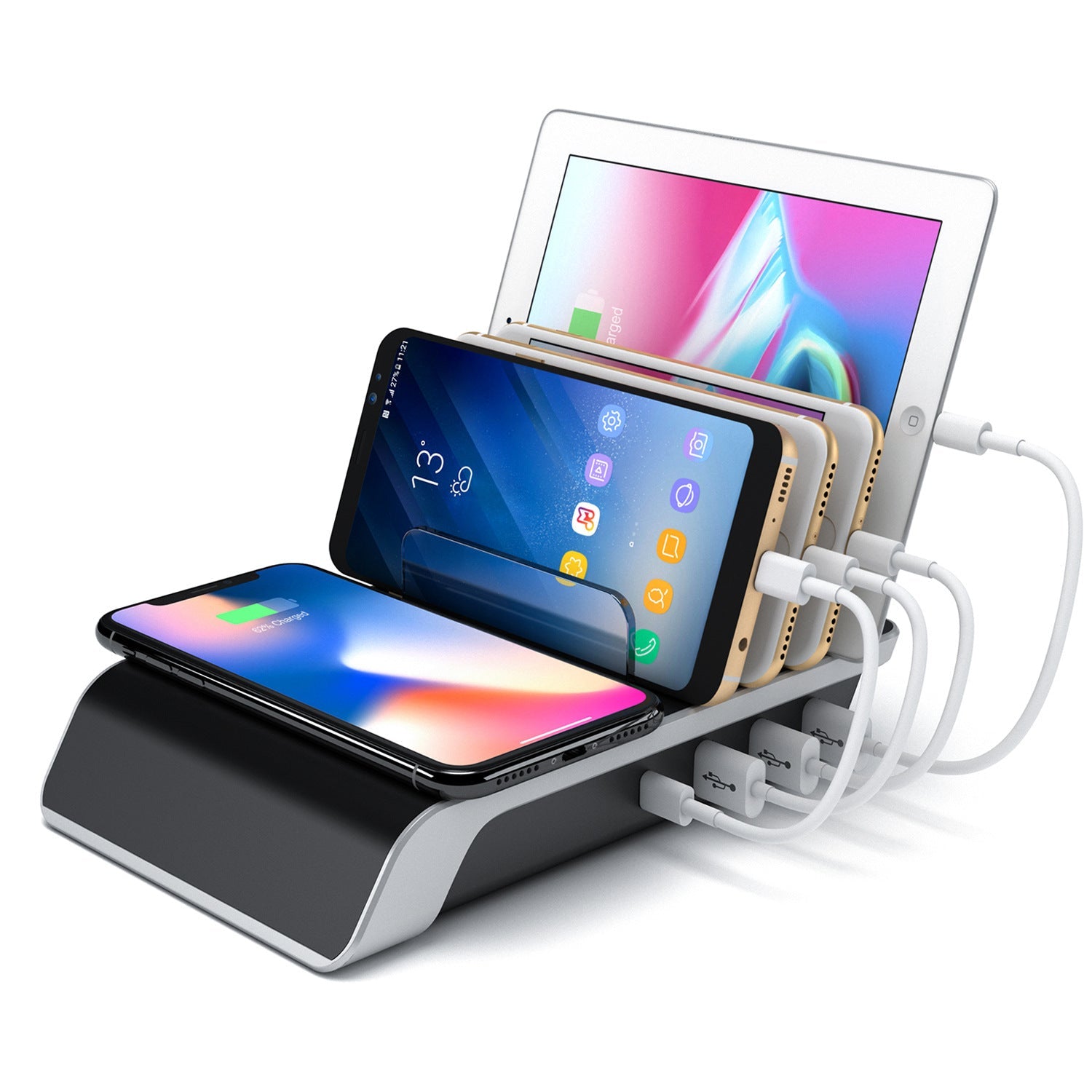 JMT-786698 Universal Tablet and Mobile Phone Charging Stand Base - Durable ABS Material, Compact Design