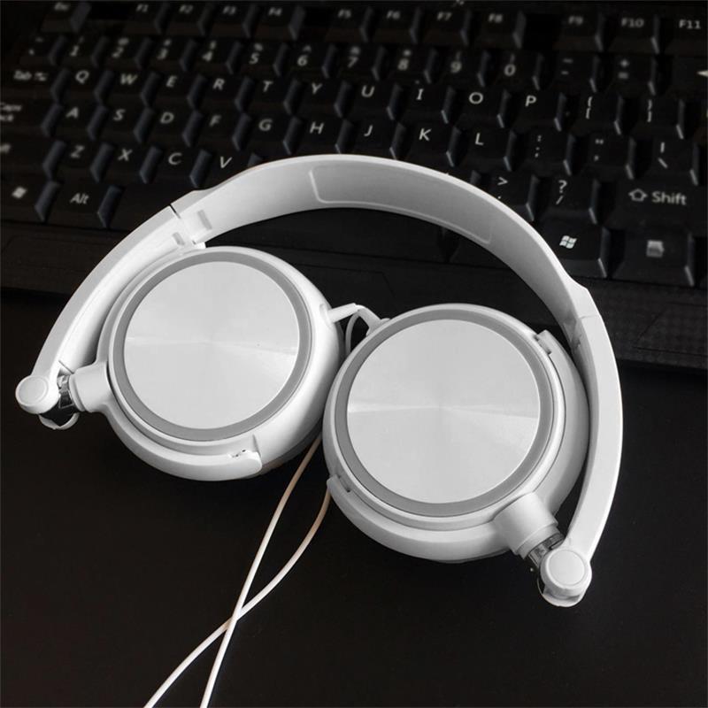 JMT-786698 Wired Bass Headphones with In-Line Microphone and 1.2m Cable - Excellent Sound Quality