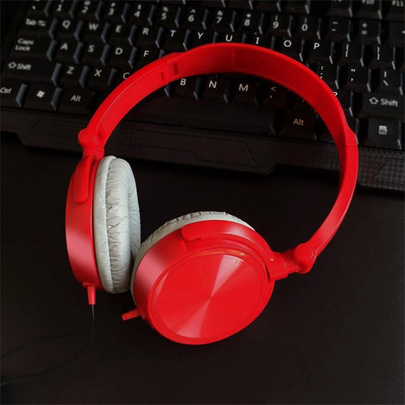 JMT-786698 Wired Bass Headphones with In-Line Microphone and 1.2m Cable - Excellent Sound Quality