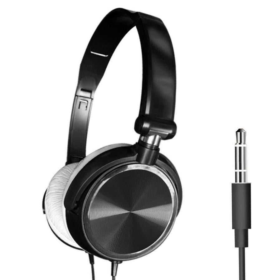 JMT-786698 Wired Bass Headphones with In-Line Microphone and 1.2m Cable - Excellent Sound Quality