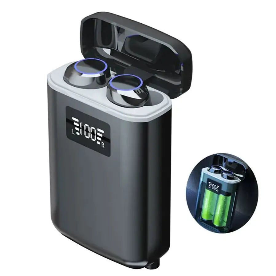 JMT-786698 Wireless Earbuds with Power Bank Function - IPX7 Waterproof Mini Stereo In-Ear Headphones with 4000mAh Battery