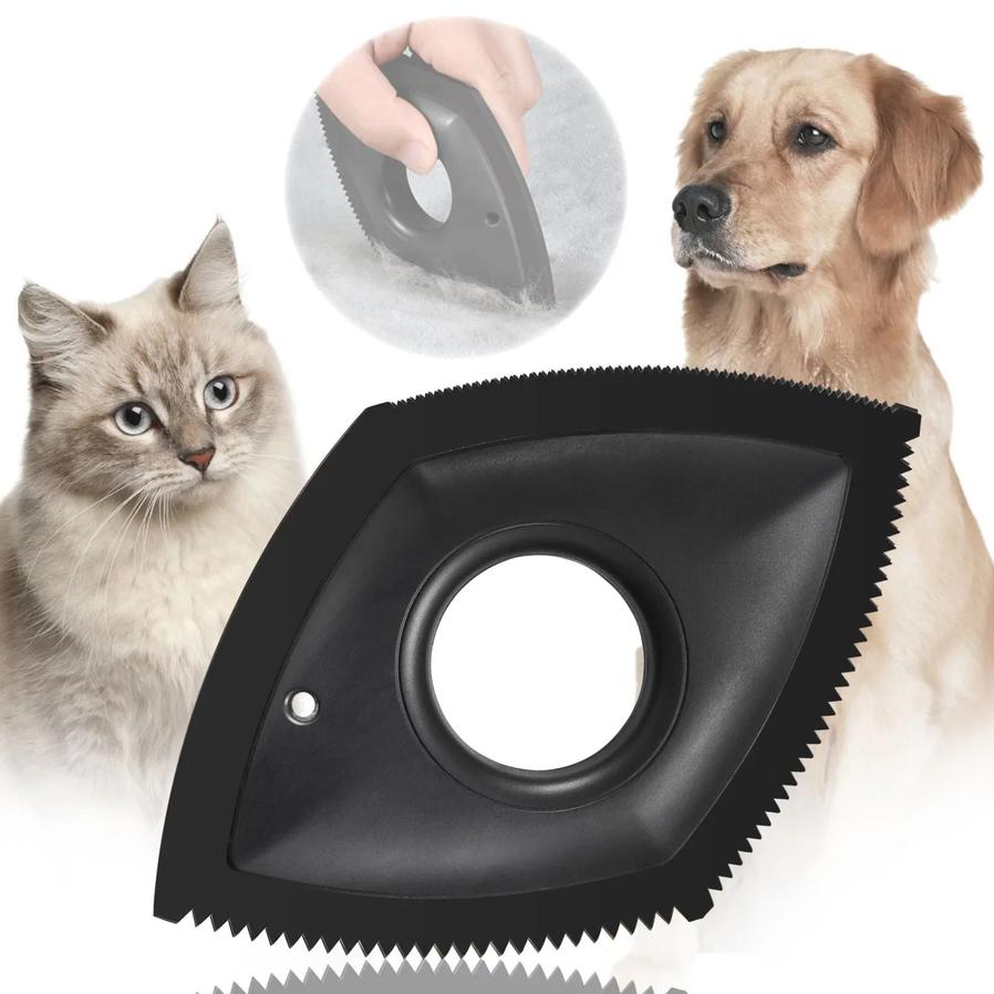 JMT-786762 Pet Fur Removal Tool for Carpets, Sofas, and Cars - Silicone Lint Brush for Dogs and Cats