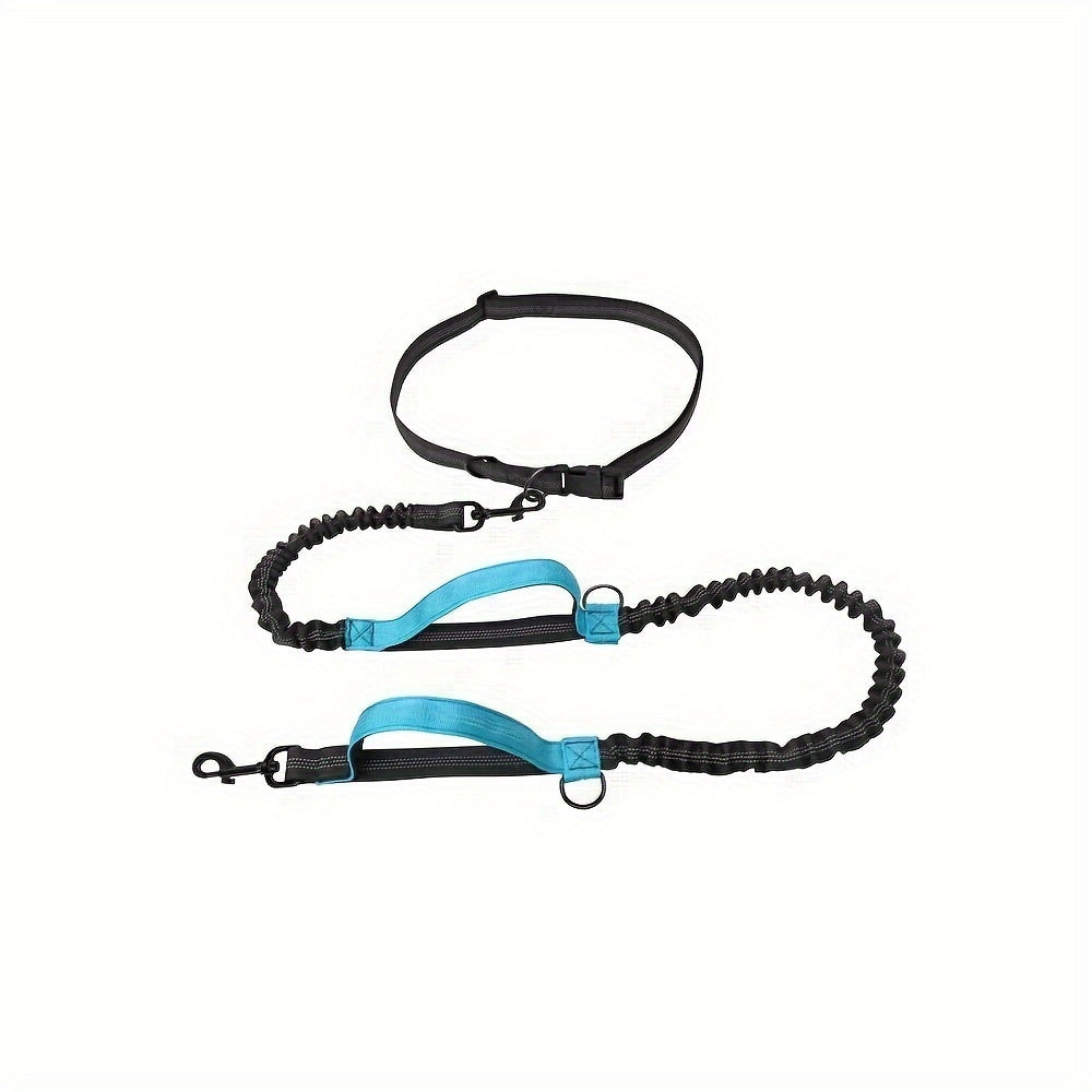 JMT-787018 Adjustable Hands-Free Dog Leash with Durable Nylon Waist Belt for Running and Walking