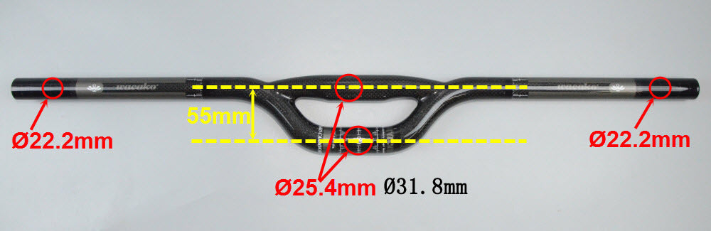 JMT-787210 Lightweight Full Carbon Fiber Bicycle Handlebar for Ultimate Performance