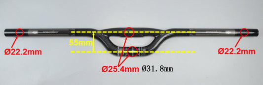 JMT-787210 Lightweight Full Carbon Fiber Bicycle Handlebar for Ultimate Performance