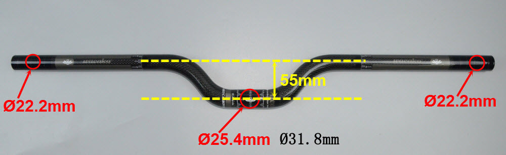 JMT-787210 Lightweight Full Carbon Fiber Bicycle Handlebar for Ultimate Performance