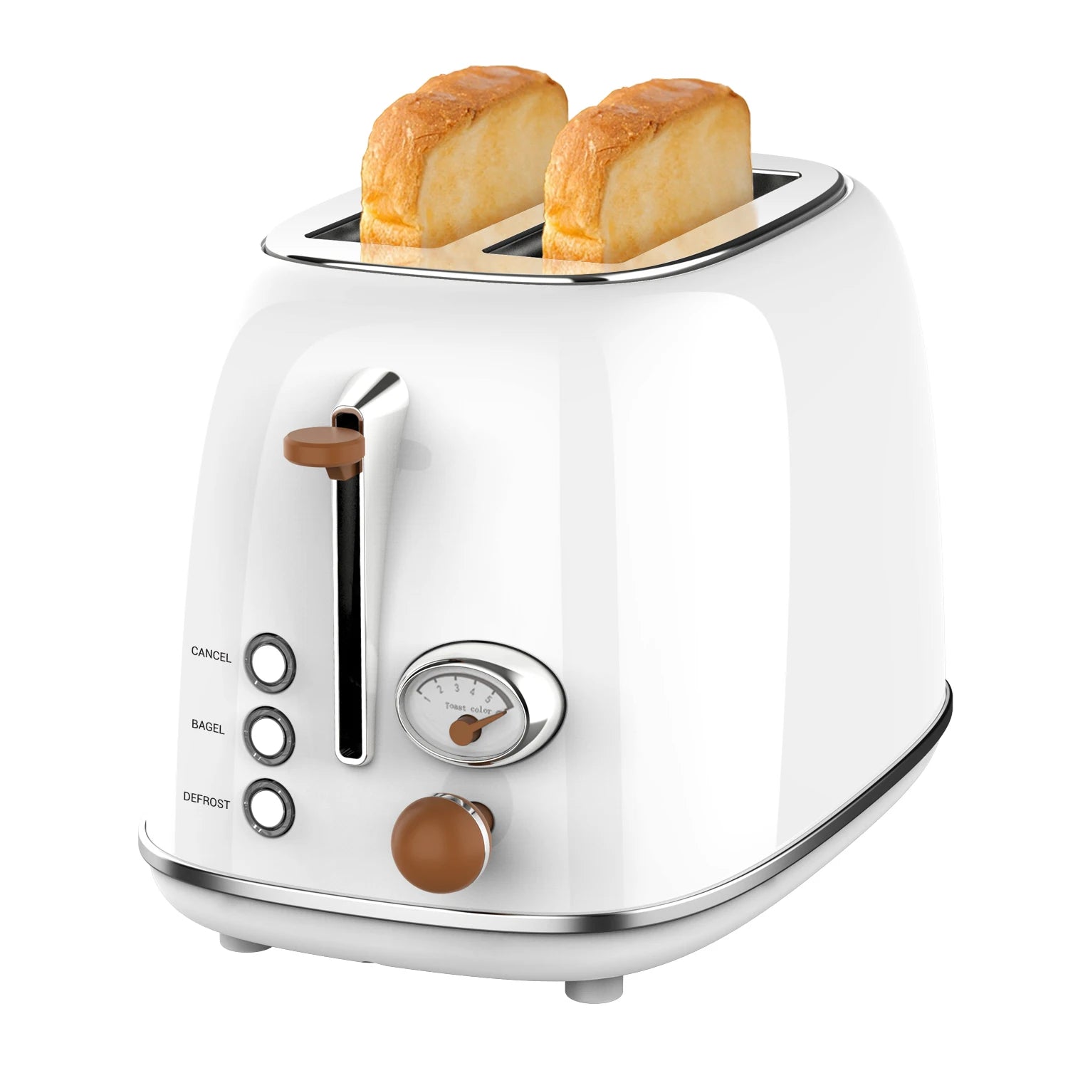 JMT-787338 2-Slice Retro Design Toaster for Kitchen and Home Use