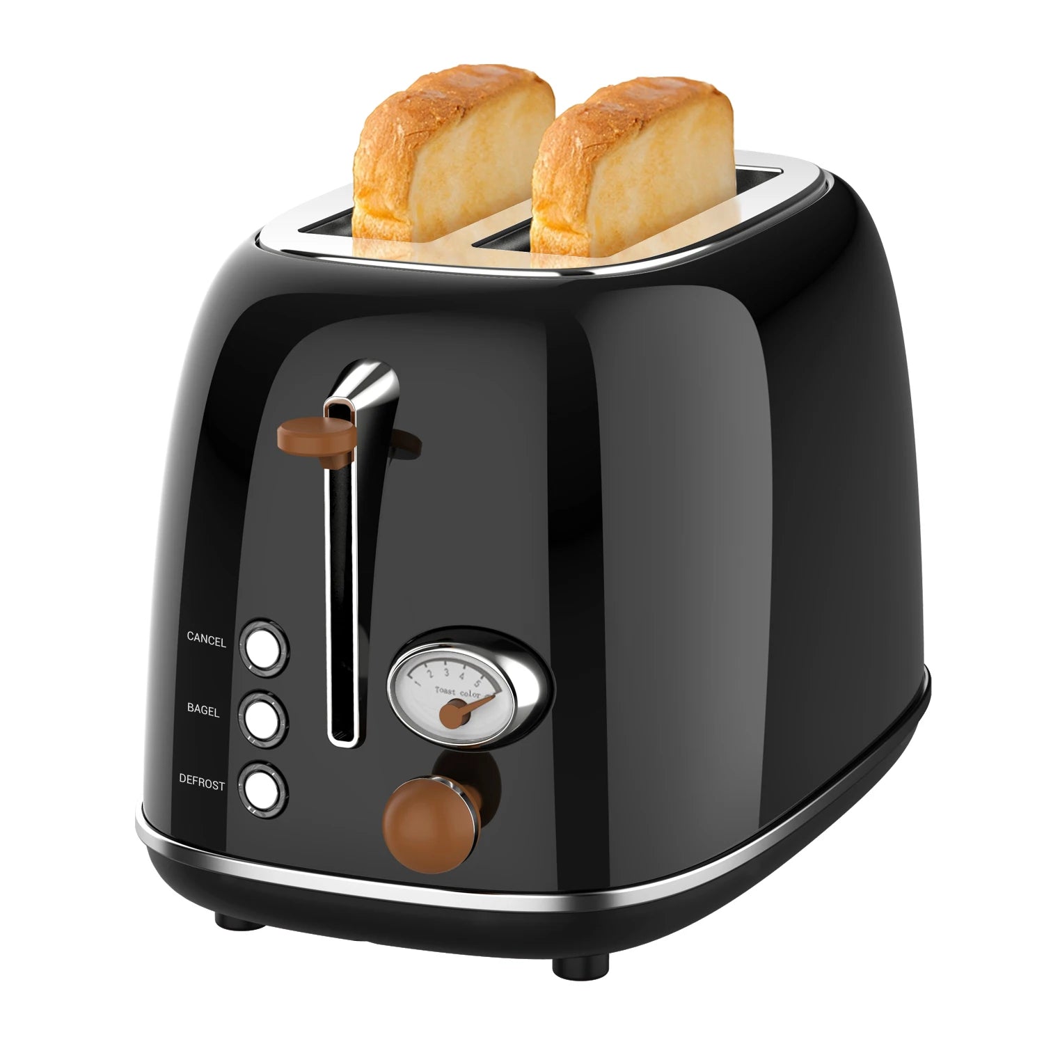 JMT-787338 2-Slice Retro Design Toaster for Kitchen and Home Use