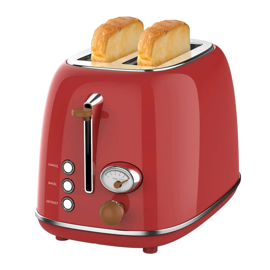 JMT-787338 2-Slice Retro Design Toaster for Kitchen and Home Use