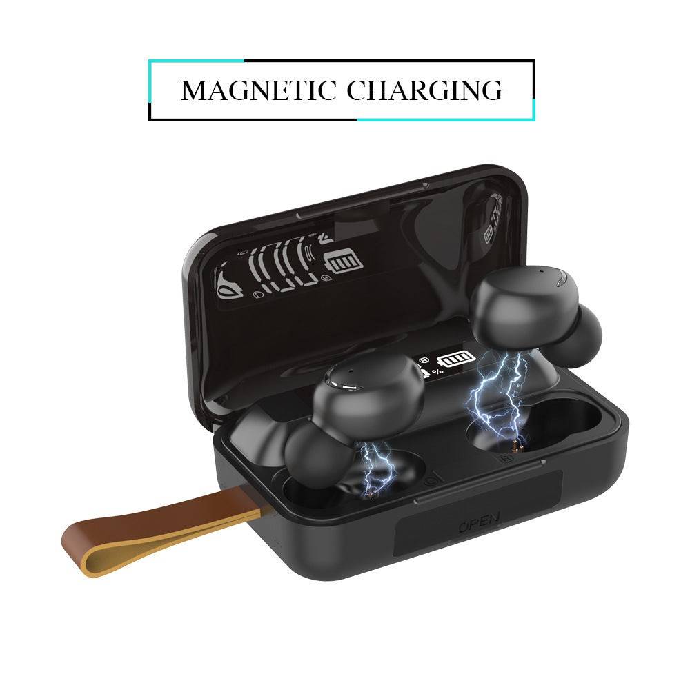 JMT-788170 Bluetooth Headset with Digital Display, 10m Range, Voice Control, Call Function, Music Support, Multi-Point Connection