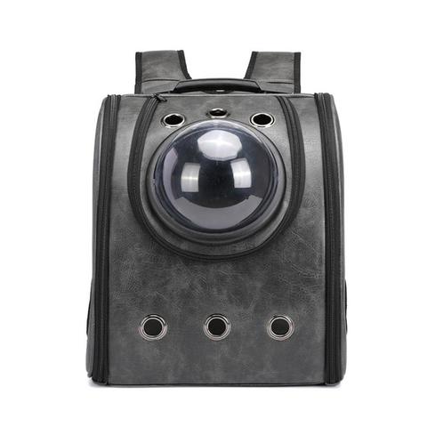 JMT-788170 Leather Pet Carrier Backpack Capsule for Comfortable Travel