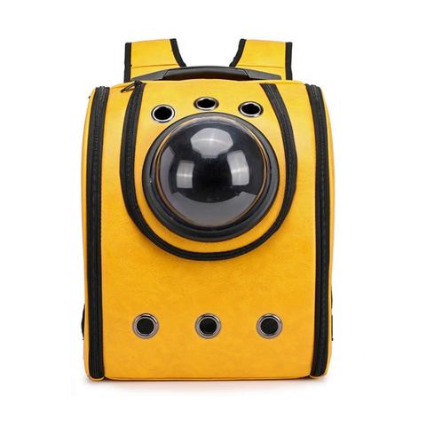JMT-788170 Leather Pet Carrier Backpack Capsule for Comfortable Travel