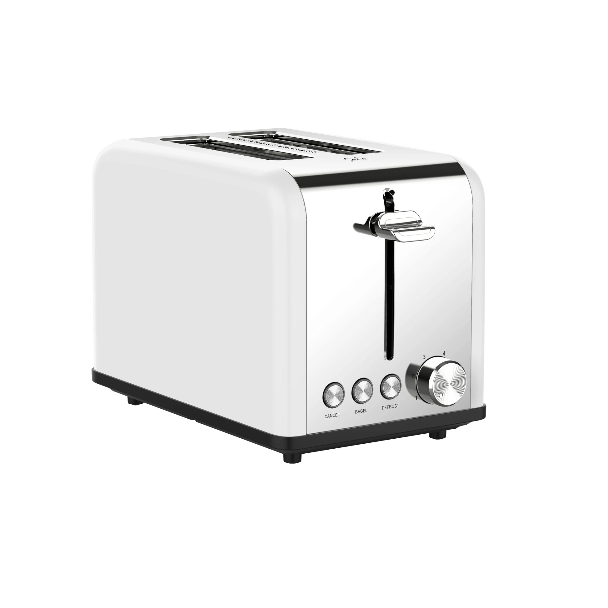 JMT-788490 Woodgrain Design 2-Slice Stainless Steel Electric Waffle and Bread Toaster with Grill