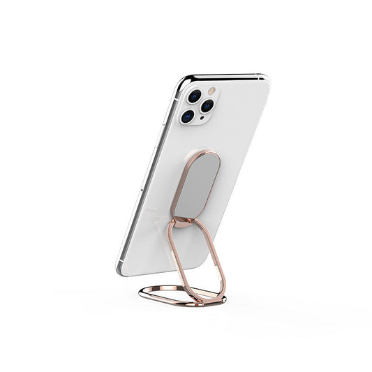 JMT-788682 Folding Magnetic Ring Phone Holder for Desktop – Metal and Aluminum Alloy in Rose Gold, Silver, and Black