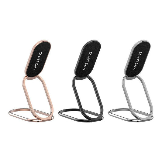 JMT-788682 Folding Magnetic Ring Phone Holder for Desktop – Metal and Aluminum Alloy in Rose Gold, Silver, and Black
