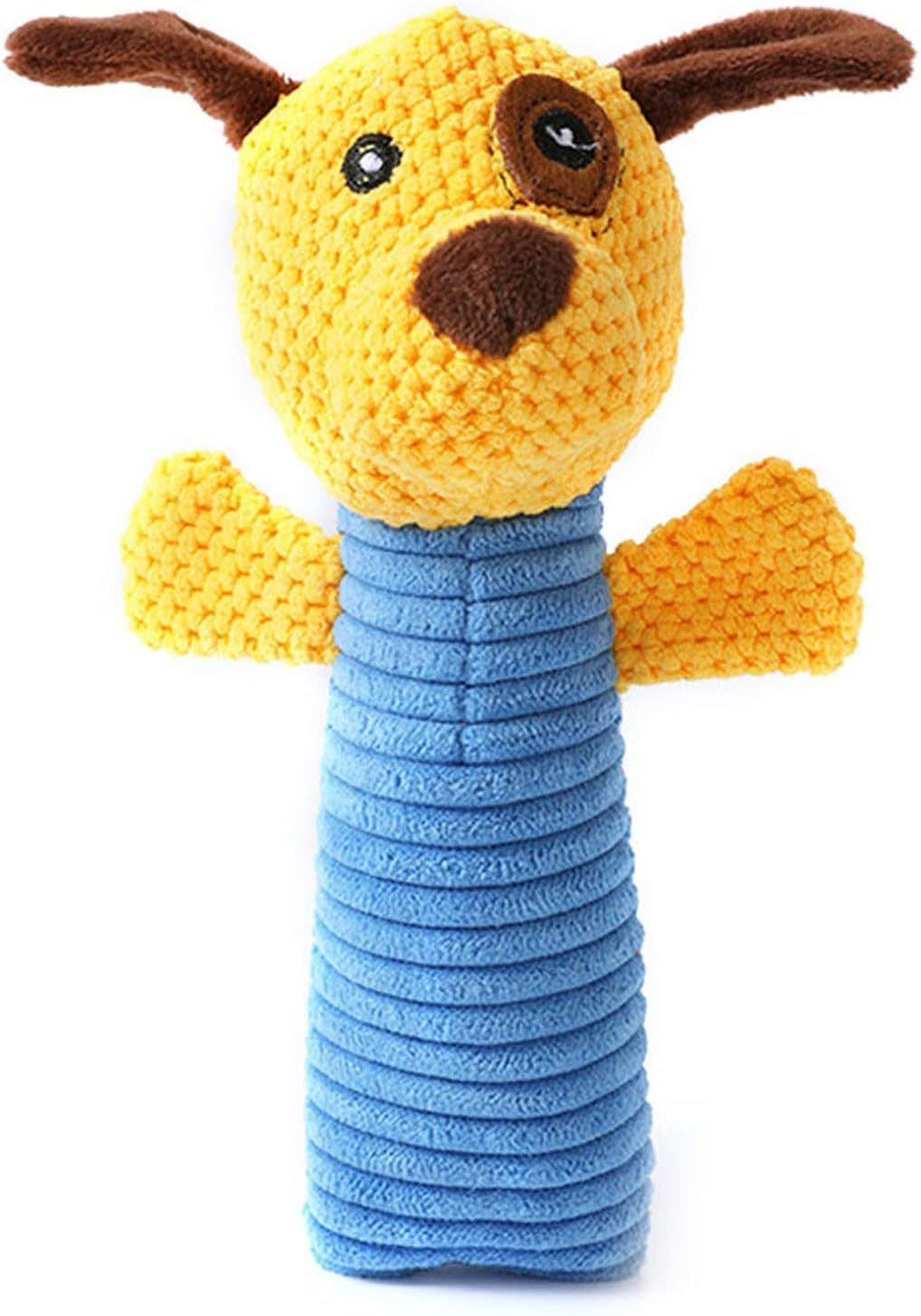 JMT-788810 Durable Squeaky Plush Dog Chew Toy for Small, Medium, and Large Breeds - Dental Cleaning and Massage Aid