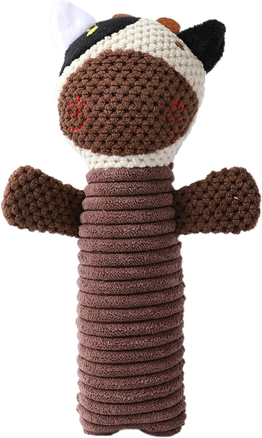 JMT-788810 Durable Squeaky Plush Dog Chew Toy for Small, Medium, and Large Breeds - Dental Cleaning and Massage Aid