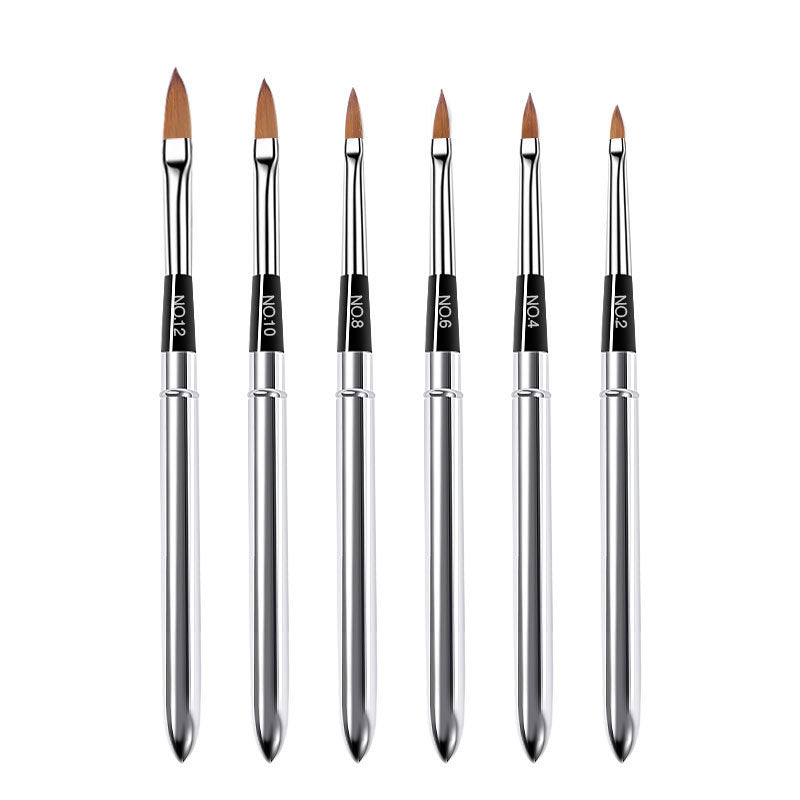 JMT-789130 Crystal Silica Gel Dot Drill Paint Pen Set - 15 Portable Brushes with Wooden Handles