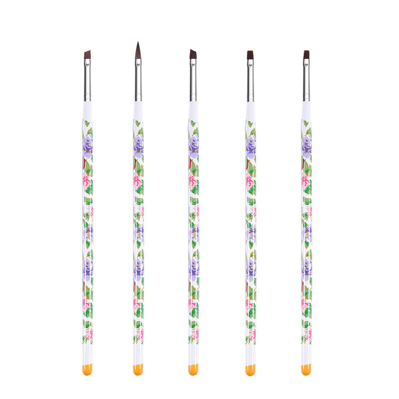 JMT-789130 Crystal Silica Gel Dot Drill Paint Pen Set - 15 Portable Brushes with Wooden Handles