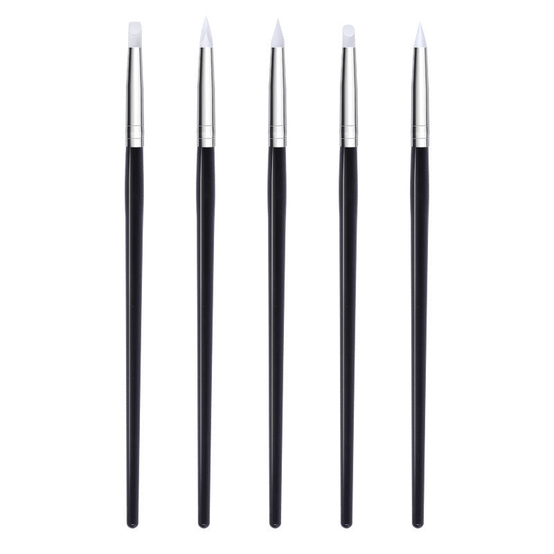 JMT-789130 Crystal Silica Gel Dot Drill Paint Pen Set - 15 Portable Brushes with Wooden Handles