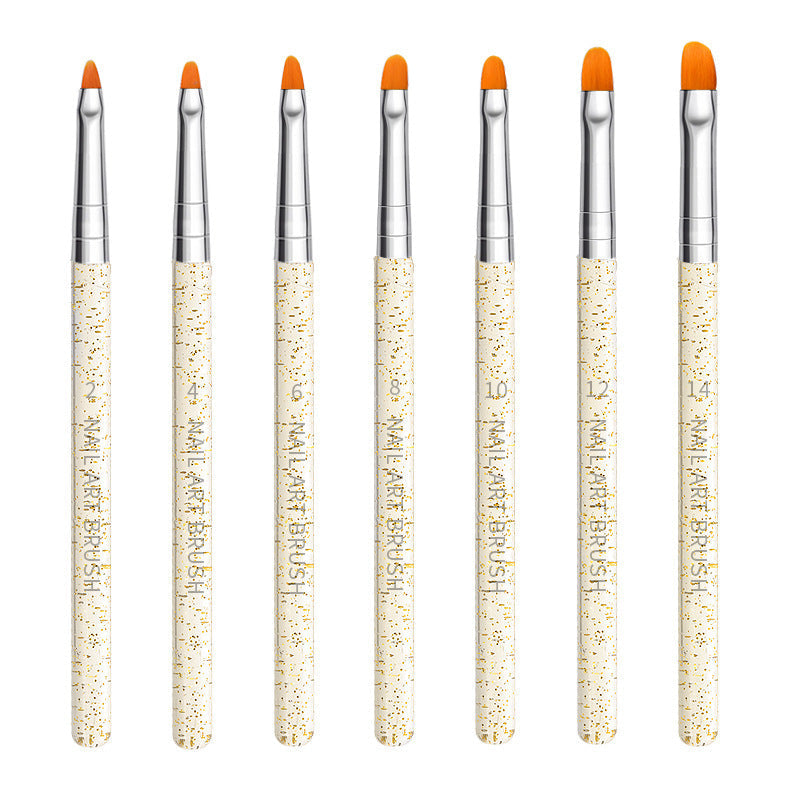 JMT-789130 Crystal Silica Gel Dot Drill Paint Pen Set - 15 Portable Brushes with Wooden Handles