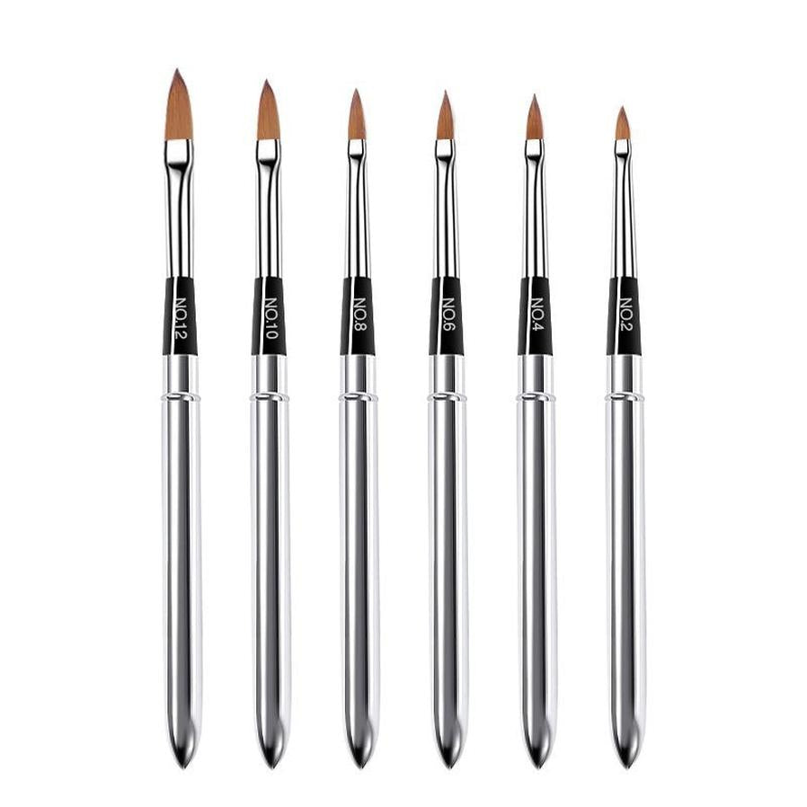 JMT-789130 Crystal Silica Gel Dot Drill Paint Pen Set - 15 Portable Brushes with Wooden Handles