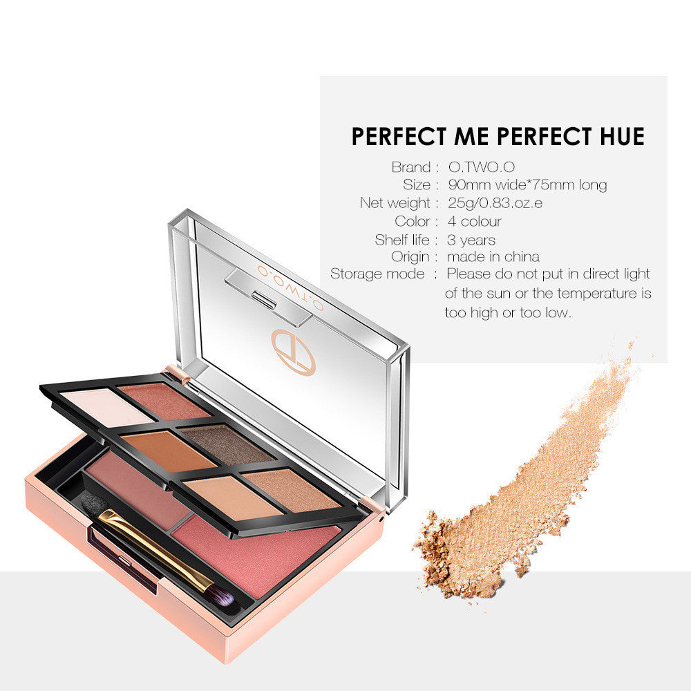 JMT-789258 O.TWO.O 8-Color Eyeshadow Palette for Even Skin Tone and Concealment