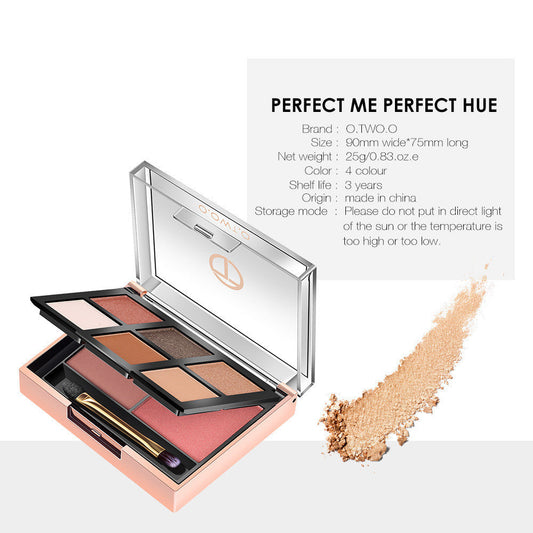 JMT-789258 O.TWO.O 8-Color Eyeshadow Palette for Even Skin Tone and Concealment