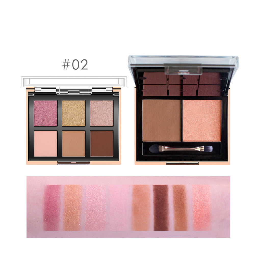 JMT-789258 O.TWO.O 8-Color Eyeshadow Palette for Even Skin Tone and Concealment